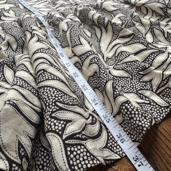 UNTUCKit Amara Dress Large Black White Drop Waist Sleeveless Button Up Linen - Picture 8 of 14